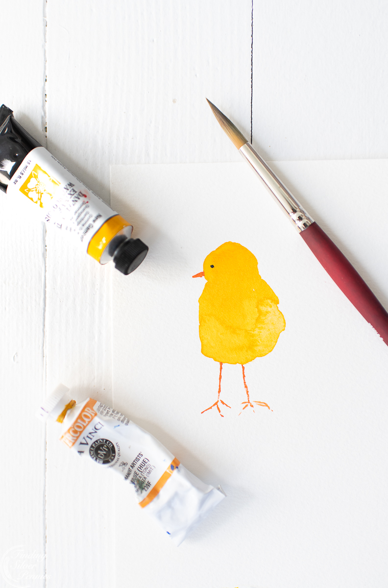 Watercolor Chicks Free Printable Finding Silver Pennies