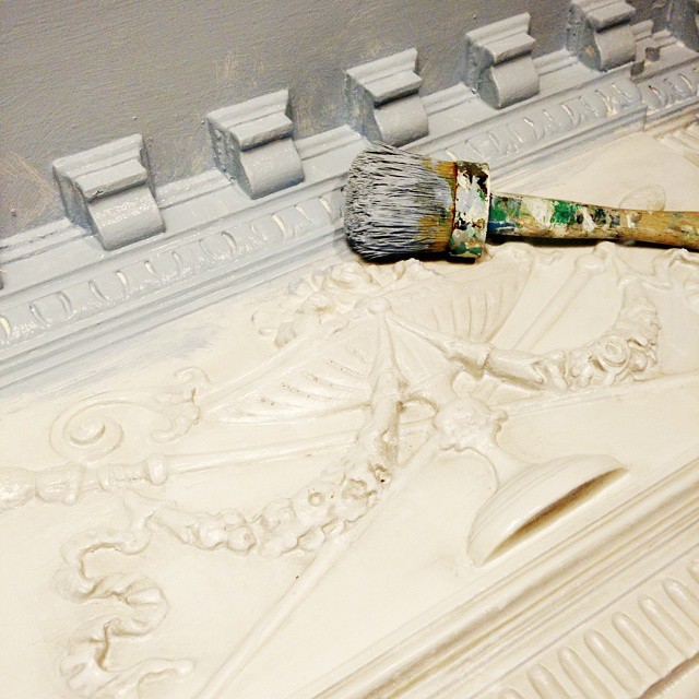 Painting Mantel - Finding Silver Pennies