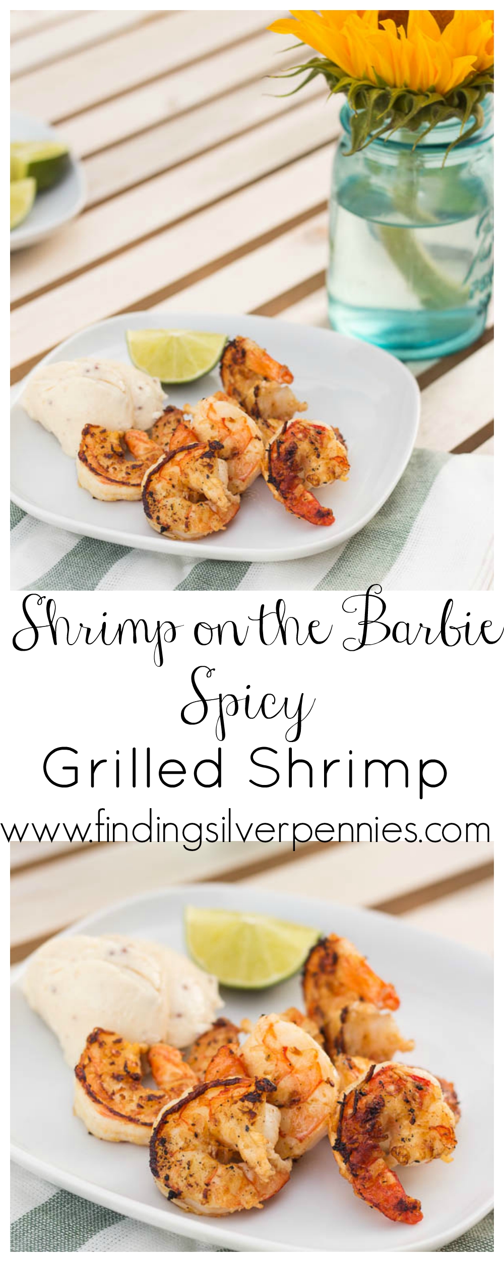 Shrimp on the Barbie I Spicy Grilled Shrimp - Finding Silver Pennies