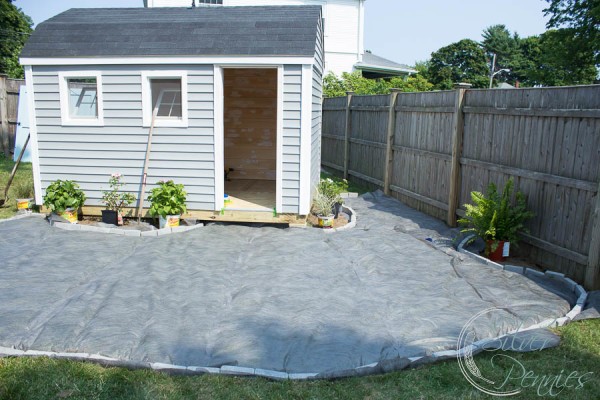 She Shed: DIY Gravel Patio - Finding Silver Pennies