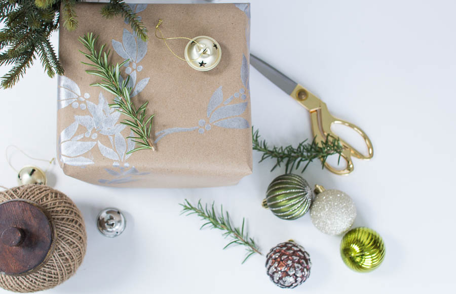 DIY Christmas Wrapping Paper - Finding Silver Pennies