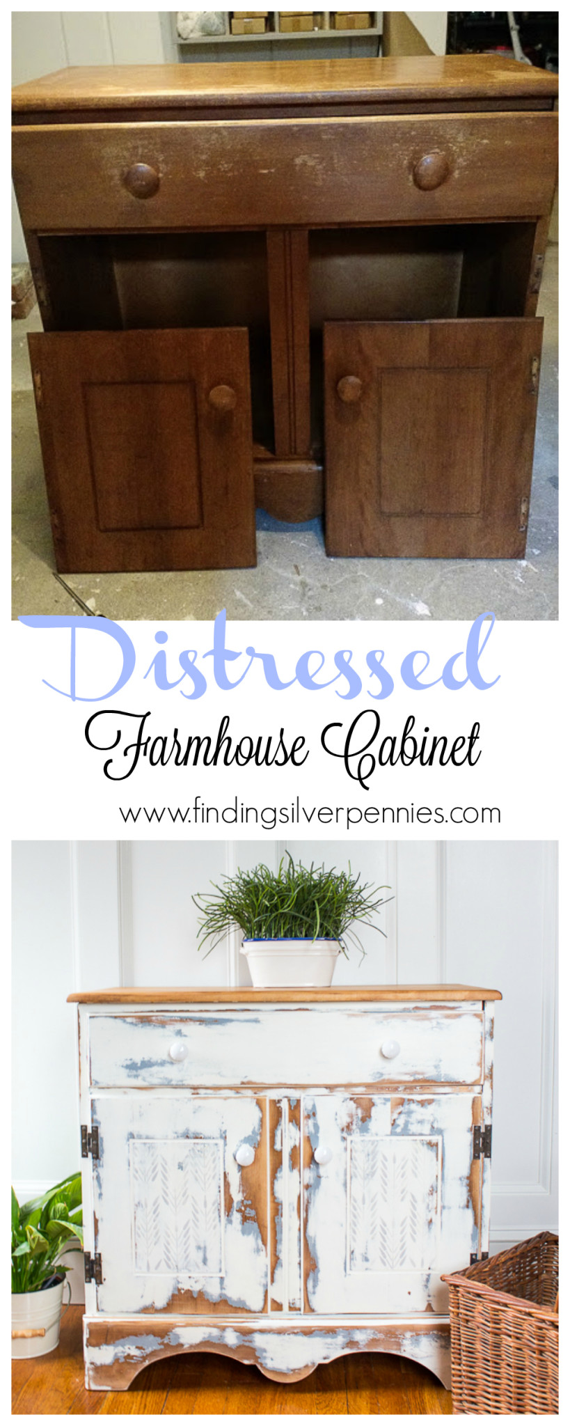 How to make a distressed farmhouse cabinet ggnoads 819x2048