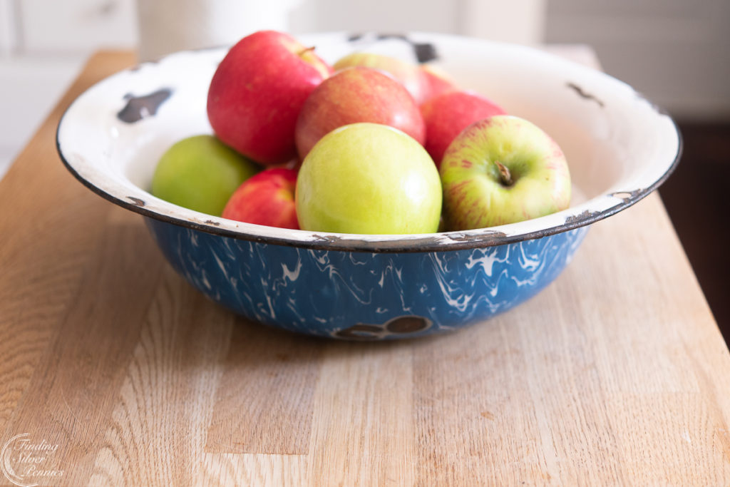 Classic White New England Kitchen in Autumn - Finding Silver Pennies