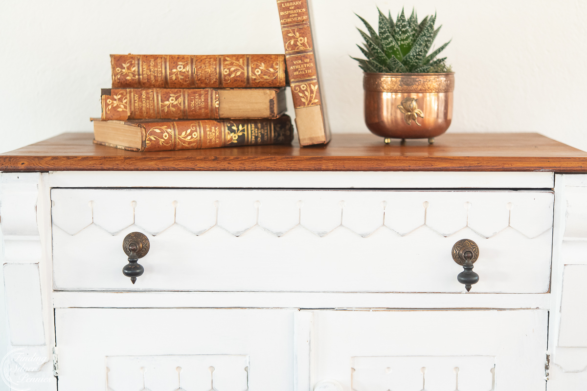 How to get a chippy furniture Finish with Milk Paint and Dark