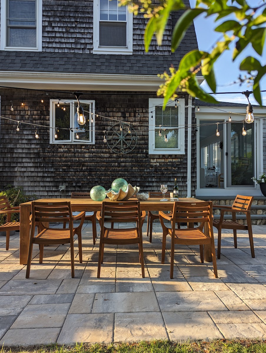 Slate patio table online and chairs